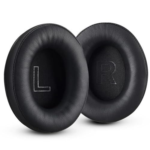 Premium-Ohrpolster kompatibel mit Kingston HyperX Cloud Alpha, Cloud Flight, Cloud 1/2 und Cloud Stinger-Kopfhörern (Schwarz). Proteinleder | Weicher Schaumstoff hoher Dichte | Einfache Installation von Accessory House