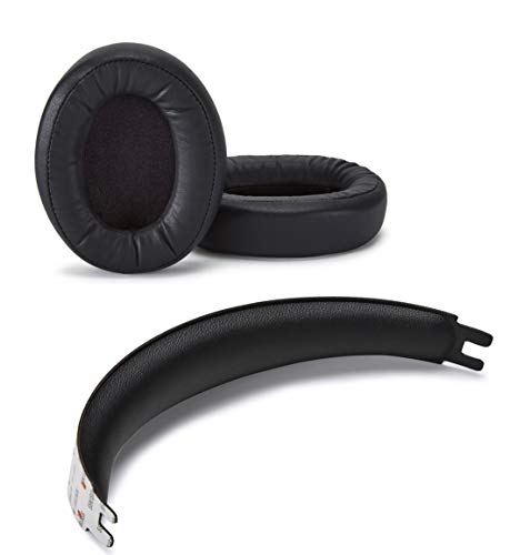 Premium Ohrpolster und Kopfbügel kompatibel mit Kingston HyperX Cloud Flight S und Cloud Flight Kopfhörer (schwarz) Protein-Leder | weicher hochdichter Schaumstoff | einfache Installation von Accessory House