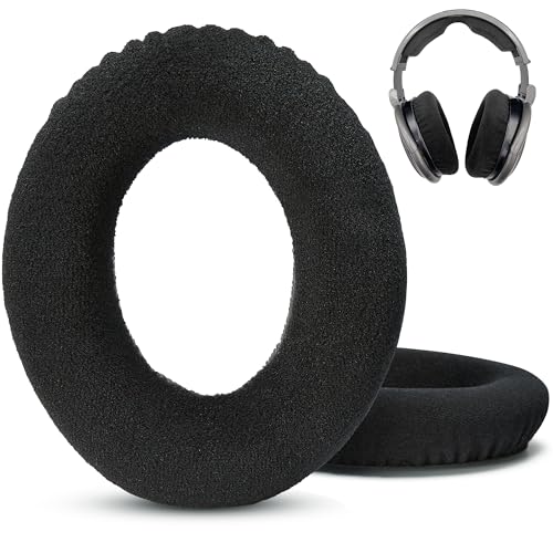 Zubehör House Velours Ohrpolster für Sennheiser HD545 HD565 HD580 HD600 und HD650 Kopfhörer (schwarz Velours) von AHG Accessory House Global