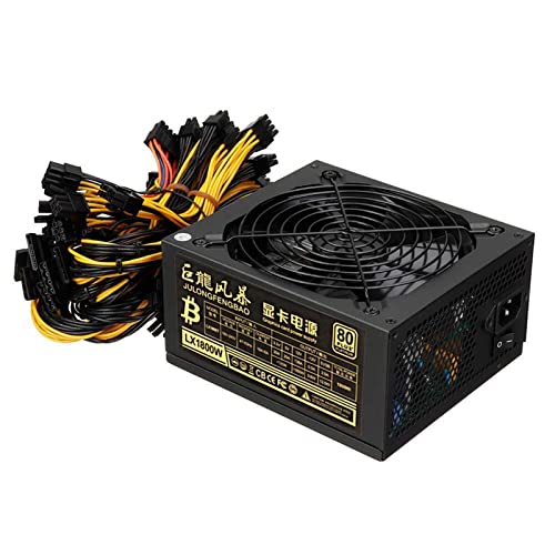 AHGDDA 1800 W Mining-Netzteil Miner-Grafikkarte für Bergbau, 180 ~ 240 V, 80+, Platin-zertifiziert, ATX-Netzteil, 20 + 4-polig AHGDDA 1800 W Mining-Netzteil Miner-Grafikkarte für Bergbau, 180 ~ 240 V, 80+, Platin-zertifiziert, ATX-Netzteil, 20 + 4-polig von AHGDDA