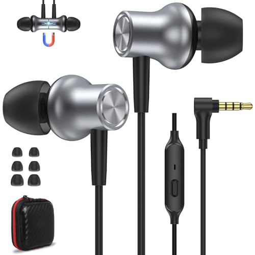 AIAUXAI In-Ear-Kopfhörer, Kopfhörer mit Kabel 3,5 mm Klinke, HiFi-Kopfhörer mit Mikrofon, leistungsstarker Bass-Sound, HD-Anrufe, kein Lärm, für Phone Computer, Tablet, MP3 AIAUXAI In-Ear-Kopfhörer, Kopfhörer mit Kabel 3,5 mm Klinke, HiFi-Kopfhörer mit Mikrofon, leistungsstarker Bass-Sound, HD-Anrufe, kein Lärm, für Phone Computer, Tablet, MP3 von AIAUXAI