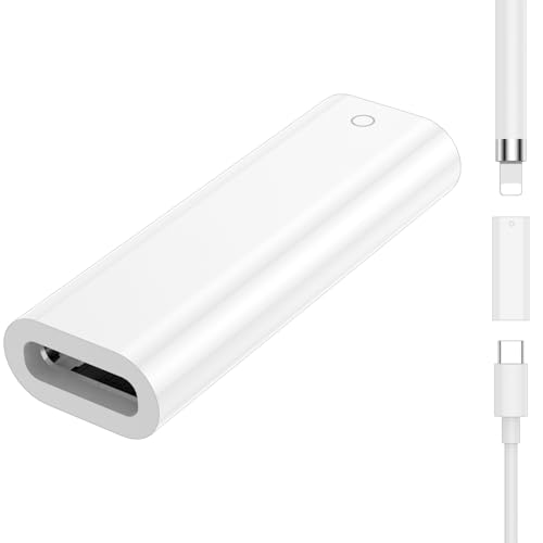 AIAUXAI USB-C Adapter für Apple Pencil 1. Generation, Typ C Buchse auf Lightning Buchse Ladeadapter, Bluetooth-Kopplung für iPad 10. Gen 2022 iPad A16 2025 Adapter von USB-C für iPad Pencil 1 Weiß AIAUXAI USB-C Adapter für Apple Pencil 1. Generation, Typ C Buchse auf Lightning Buchse Ladeadapter, Bluetooth-Kopplung für iPad 10. Gen 2022 iPad A16 2025 Adapter von USB-C für iPad Pencil 1 Weiß von AIAUXAI
