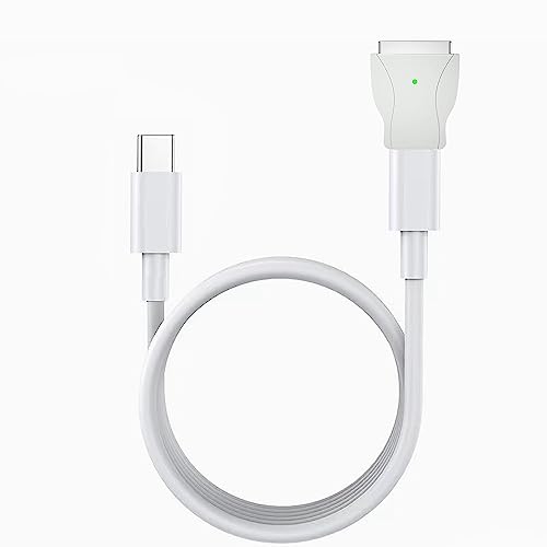 AICARGER Magnetischer USB-C-Adapter Typ C auf 2 T-Tip-Kabel Line PD 85W (45W 60W kompatibel) (Modelle nach 2012 und vor 2021) von AICARGER