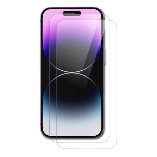 AICEK [2 Stück Kompatibel mit Apple iPhone 14 Pro Schutzfolie, Tempered Glass Displayschutzfolie Schutzglas Gehärtetem Glas Screen Protector AICEK [2 Stück Kompatibel mit Apple iPhone 14 Pro Schutzfolie, Tempered Glass Displayschutzfolie Schutzglas Gehärtetem Glas Screen Protector von AICEK