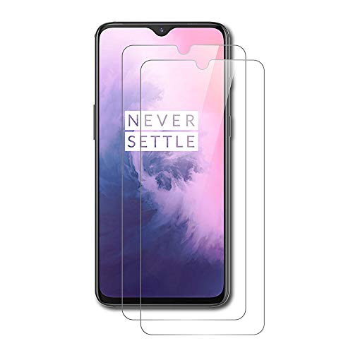 AICEK [2 Stück Kompatibel mit OnePlus 7 Schutzfolie, Tempered Glass Displayschutzfolie Schutzglas Gehärtetem Glas Screen Protector von AICEK