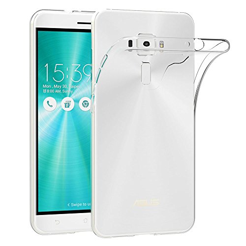 AICEK ASUS ZenFone 3 (ZE552KL) 5.5" Hülle, Transparent Silikon Schutzhülle für ASUS ZenFone 3 Case Crystal Clear Durchsichtige TPU Bumper ASUS ZenFone 3 Handyhülle von AICEK