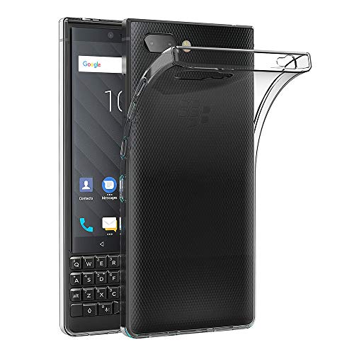 AICEK BlackBerry Key2 Hülle, Transparent Silikon Schutzhülle für BlackBerry Key2 Case Clear Durchsichtige TPU Bumper BlackBerry Key2 Handyhülle (4,5 Zoll) von AICEK