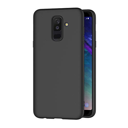 AICEK Compatible Samsung Galaxy J8 2018 Hülle, Schwarz Silikon Schutzhülle für Samsung J8 2018 Case TPU Bumper Galaxy J8 2018 Handyhülle (6,0 Zoll) von AICEK