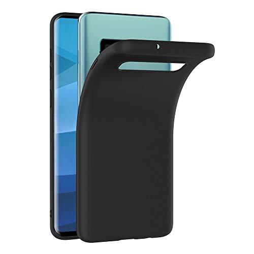 AICEK Compatible Samsung Galaxy S10+ Hülle, Schwarz Silikon Schutzhülle Samsung S10 Plus Case TPU Bumper Galaxy S10 Plus Handyhülle von AICEK