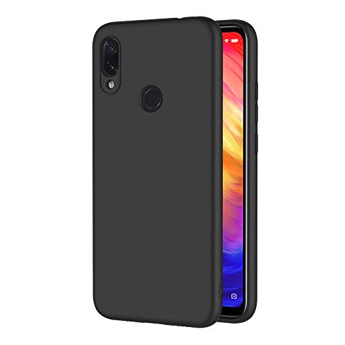 AICEK Compatible Xiaomi Redmi Note 7 Hülle, Schwarz Silikon Schutzhülle für Redmi Note 7 Case TPU Bumper Xiaomi Redmi Note 7 Handyhülle (6,3 Zoll) von AICEK