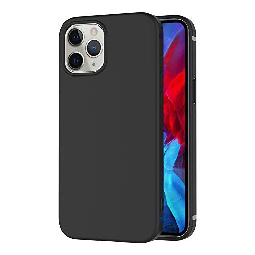 AICEK Hülle Compatible Apple iPhone 12 / iPhone 12 Pro Schwarz Silikon Schutzhülle für iPhone 12 Pro Case TPU Bumper iPhone 12 Pro Handyhülle (6,1 Zoll) von AICEK