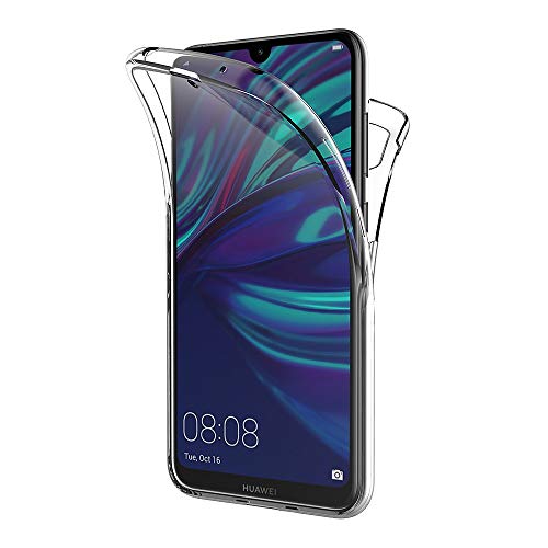 AICEK Hülle Compatible Huawei Y7 2019 360°Full Body Transparent Silikon Schutzhülle für Huawei Y7 2019 Case Durchsichtige TPU Bumper Y7 2019 Handyhülle (6,26 Zoll) von AICEK