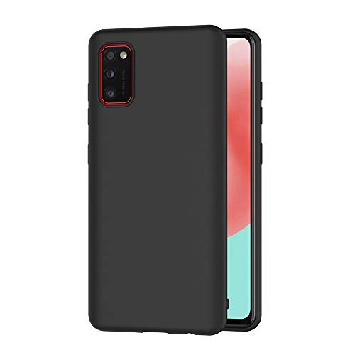 AICEK Hülle Compatible Samsung Galaxy A41 Schwarz Silikon Schutzhülle für Samsung A41 Case TPU Bumper Galaxy A41 Handyhülle (6,1 Zoll) von AICEK