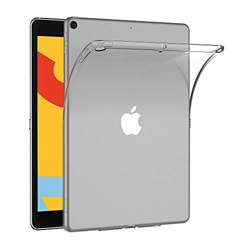 AICEK Hülle Compatible für Apple iPad 7 Generation Transparent Silikon Schutzhülle für iPad 10.2 2019 Case Clear Durchsichtige TPU Bumper Hülle von AICEK
