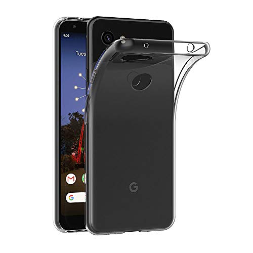 AICEK Hülle Compatible für Google Pixel 3A Transparent Silikon Schutzhülle für Google Pixel 3A Case Clear Durchsichtige TPU Bumper Google Pixel 3A Handyhülle (5,6 Zoll) von AICEK