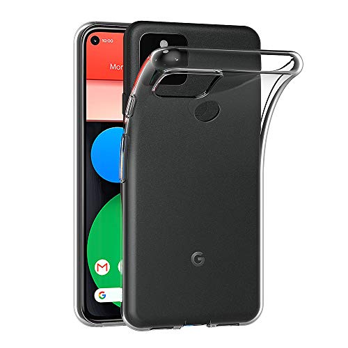 AICEK Hülle Compatible für Google Pixel 5 Transparent Silikon Schutzhülle für Google Pixel 5 Case Clear Durchsichtige TPU Bumper Google Pixel 5 Handyhülle (6,0 Zoll) von AICEK