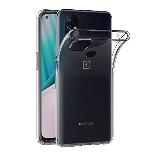 AICEK Hülle Compatible für OnePlus Nord N10 5G Transparent Silikon Schutzhülle für OnePlus Nord N10 5G Case Clear Durchsichtige TPU Bumper OnePlus Nord N10 5G Handyhülle (6,49 Zoll) von AICEK