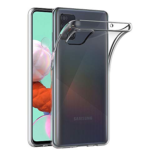 AICEK Hülle Compatible für Samsung Galaxy A51 Transparent Silikon Schutzhülle für Samsung A51 Case Clear Durchsichtige TPU Bumper Galaxy A51 Handyhülle (6,5 Zoll) von AICEK