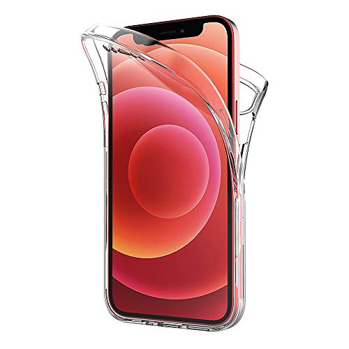 AICEK Hülle Compatible iPhone 12 Mini 360°Full Body Transparent Silikon Schutzhülle für Apple iPhone 12 Mini Case Durchsichtige TPU Bumper iPhone 12 Mini Handyhülle (5,4 Zoll) von AICEK