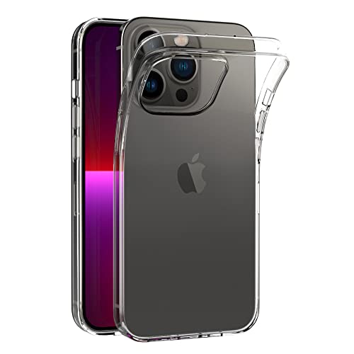 AICEK Hülle Kompatibel mit Apple iPhone 13 Pro, Transparent Silikon Handyhülle für iPhone 13 Pro Hülle TPU Schutzhülle Bumper Crystal Clear Case von AICEK