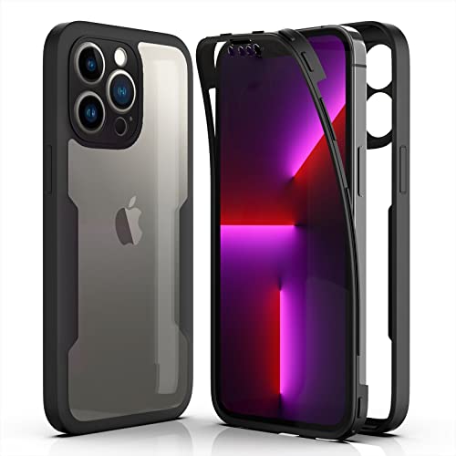 AICEK Kompatibel mit Apple iPhone 13 Pro Hülle, 360 Grad Full Body Handyhülle für iPhone 13 Pro TPU Case Bumper mit Displayschutz Schutzfolie Stoßfest Schutzhülle Schwarz AICEK Kompatibel mit Apple iPhone 13 Pro Hülle, 360 Grad Full Body Handyhülle für iPhone 13 Pro TPU Case Bumper mit Displayschutz Schutzfolie Stoßfest Schutzhülle Schwarz von AICEK