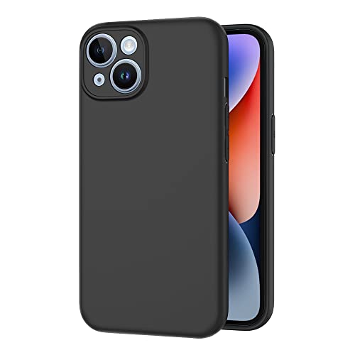 AICEK Kompatibel mit Apple iPhone 14 Hülle, Schwarz Silikon Schutzhülle für iPhone 14 Case TPU Bumper Handyhülle von AICEK