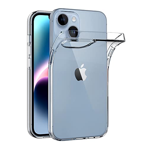 AICEK Kompatibel mit Apple iPhone 14 Hülle, Transparent Silikon Handyhülle für iPhone 14 Hülle TPU Schutzhülle Bumper Crystal Clear Case von AICEK