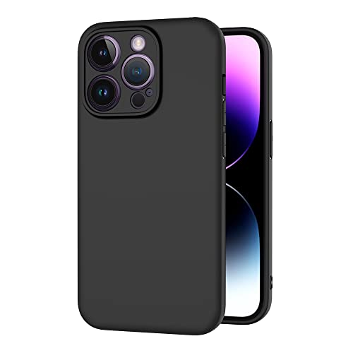 AICEK Kompatibel mit Apple iPhone 14 Pro Hülle, Schwarz Silikon Schutzhülle für iPhone 14 Pro Case TPU Bumper Handyhülle AICEK Kompatibel mit Apple iPhone 14 Pro Hülle, Schwarz Silikon Schutzhülle für iPhone 14 Pro Case TPU Bumper Handyhülle von AICEK