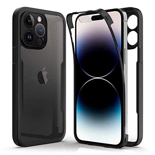 AICEK Kompatibel mit Apple iPhone 14 Pro Max Hülle, 360 Grad Full Body Handyhülle für iPhone 14 Pro Max TPU Case Bumper mit Displayschutz Schutzfolie Stoßfest Schutzhülle Schwarz AICEK Kompatibel mit Apple iPhone 14 Pro Max Hülle, 360 Grad Full Body Handyhülle für iPhone 14 Pro Max TPU Case Bumper mit Displayschutz Schutzfolie Stoßfest Schutzhülle Schwarz von AICEK