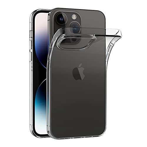 AICEK Kompatibel mit Apple iPhone 14 Pro Max Hülle, Transparent Silikon Handyhülle für iPhone 14 Pro Max Hülle TPU Schutzhülle Bumper Crystal Clear Case von AICEK