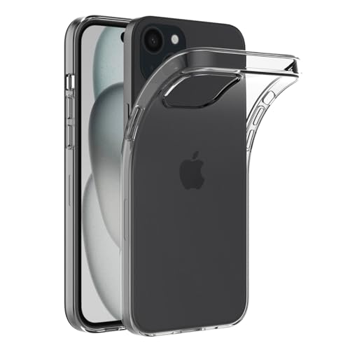 AICEK Kompatibel mit Apple iPhone 15 Plus Hülle, Transparent Silikon Handyhülle für iPhone 15 Plus Hülle TPU Schutzhülle Bumper Crystal Clear Case von AICEK