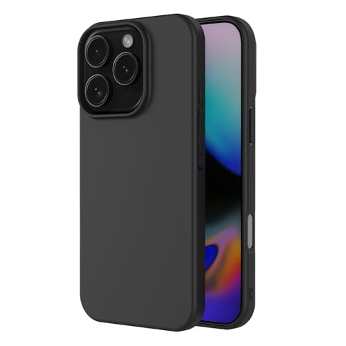 AICEK Kompatibel mit Apple iPhone 16 Pro Hülle, Schwarz Silikon Schutzhülle für iPhone 16 Pro Case TPU Bumper Handyhülle AICEK Kompatibel mit Apple iPhone 16 Pro Hülle, Schwarz Silikon Schutzhülle für iPhone 16 Pro Case TPU Bumper Handyhülle von AICEK