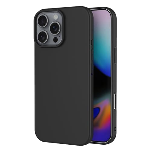 AICEK Kompatibel mit Apple iPhone 16 Pro Max Hülle, Schwarz Silikon Schutzhülle für iPhone 16 Pro Max Case TPU Bumper Handyhülle AICEK Kompatibel mit Apple iPhone 16 Pro Max Hülle, Schwarz Silikon Schutzhülle für iPhone 16 Pro Max Case TPU Bumper Handyhülle von AICEK