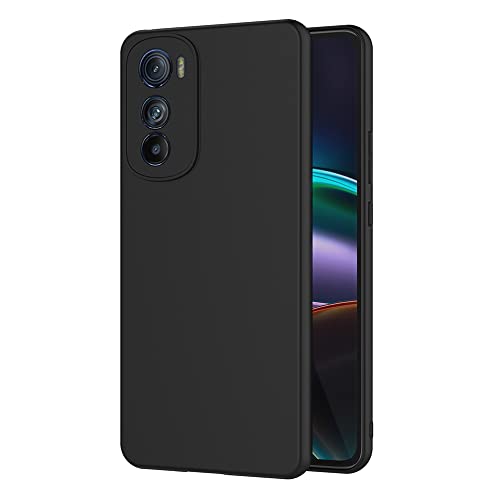 AICEK Kompatibel mit Motorola Moto Edge 30 5G Hülle, Schwarz Silikon Schutzhülle für Moto Edge 30 5G Case TPU Bumper Handyhülle von AICEK