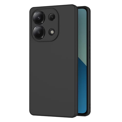 AICEK Kompatibel mit Xiaomi Redmi Note 13 4G Hülle, Schwarz Silikon Schutzhülle für Redmi Note 13 4G Case TPU Bumper Handyhülle von AICEK