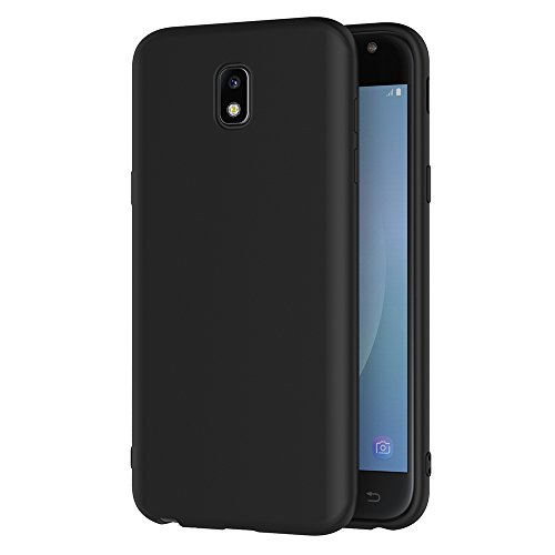 AICEK Samsung Galaxy J3 2017 Hülle, Schwarz Silikon Schutzhülle für Samsung J3 2017 Case TPU Bumper Galaxy J3 2017 Handyhülle (5 Zoll SM-J330F) von AICEK