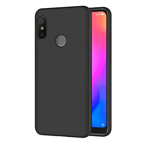 AICEK Xiaomi Mi A2 Lite Hülle, Schwarz Silikon Schutzhülle für Xiaomi Mi A2 Lite Case TPU BumperXiaomi A2 Lite Handyhülle (5,84 Zoll) von AICEK