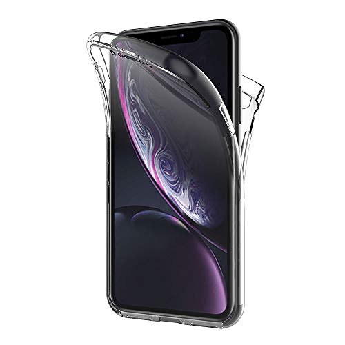 AICEK iPhone XR Hülle, 360°Full Body Transparent Silikon Schutzhülle für iPhone XR Case Durchsichtige TPU Bumper iPhone XR Handyhülle (6,1 Zoll) von AICEK