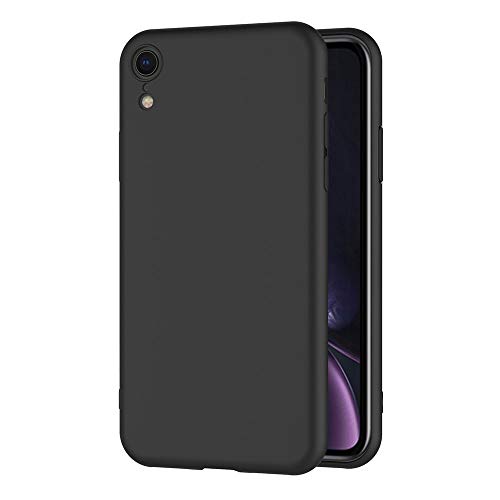 AICEK iPhone XR Hülle, Schwarz Silikon Schutzhülle für iPhone XR Case TPU Bumper iPhone XR Handyhülle (6,1 Zoll) von AICEK