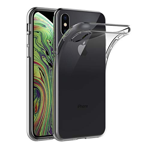 AICEK iPhone XS/iPhone X Hülle, Transparent Silikon Schutzhülle für iPhone XS Case Clear Durchsichtige TPU Bumper iPhone XS Handyhülle (5,8 Zoll) von AICEK