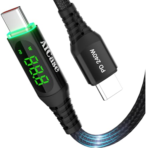 AICase 240W USB C auf USB C Ladekabel für iPhone 15/MacBook Pro/Air, USB C auf USB C Schnellladekabel für iPad Pro/Air/Samsung S24/S24 Ultra_1.2M AICase 240W USB C auf USB C Ladekabel für iPhone 15/MacBook Pro/Air, USB C auf USB C Schnellladekabel für iPad Pro/Air/Samsung S24/S24 Ultra_1.2M von AICase