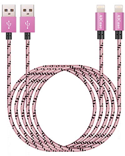 AICase 2Pack 3M Phone Ladekabel, [ MFi Certified ] Lang L ightning Kabel 10ft,Schnellladung USB Ladekabel für Phone 11/XS/XSMax/XR/X/8/8 Plus/7/7Plus/ 6s/6/6Plus/5S/5, Pad. von AICase