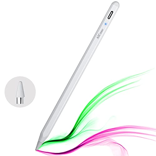 AICase Aktiver Stylus Pen für sämtliche Touchscreens, 1,5mm Feiner Spitze Tablet Stift,Wiederaufladbar Eingabestift Kompatibel mit Pad, Phone, Huawei, LG, Touchscreen Stift für Smartphone und Tablets von AICase