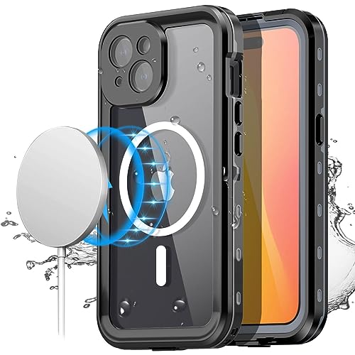 AICase Kompatibel mit iPhone 15 Hülle Wasserdicht,Handyhülle Kompatibel mit iPhone 15 Schutzhülle Wasserfest mit Magsafe,360 Outdoor Stoßfest Staubdicht Panzerhülle mit Kameraschutz/Displayschutz von AICase