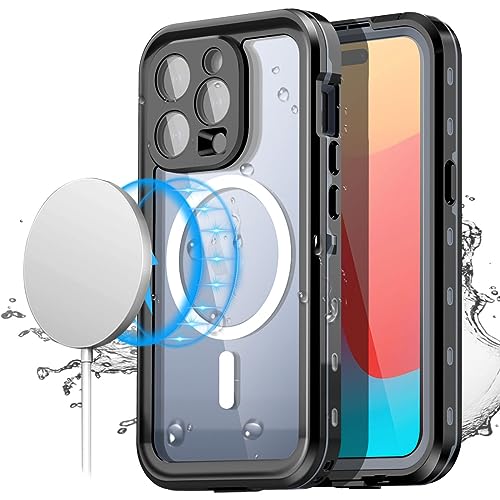 AICase Kompatibel mit iPhone 15 Pro Max Hülle Wasserdicht,Handyhülle Phone 15 Pro Max Schutzhülle Wasserfest mit Magsafe,360 Outdoor Stoßfest Staubdicht Panzerhülle mit Kameraschutz/Displayschutz_1 von AICase