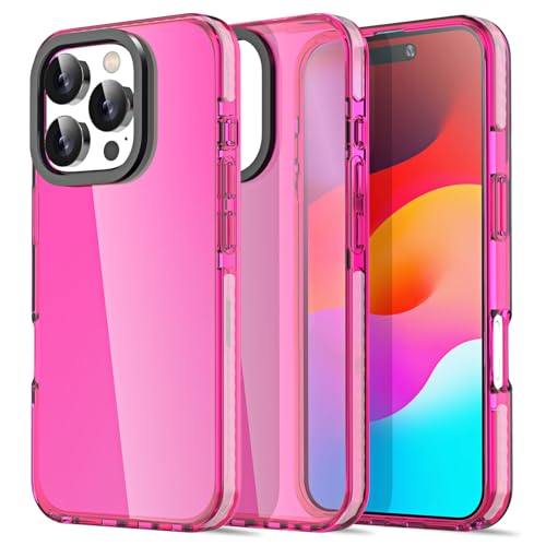 AICase Neon Hot Pink Transparente Handyhülle für iPhone 16 Pro Max,Trendy Damen Girly Aesthetic Preppy Bunt Süß Retro Hell Schützende Jelly Aura für iPhone 16 Pro Max Hülle AICase Neon Hot Pink Transparente Handyhülle für iPhone 16 Pro Max,Trendy Damen Girly Aesthetic Preppy Bunt Süß Retro Hell Schützende Jelly Aura für iPhone 16 Pro Max Hülle von AICase