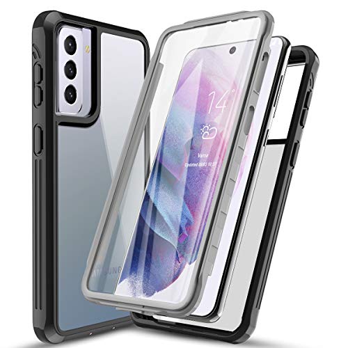 AICase Outdoor Hülle für Samsung Galaxy S21 Plus(6.7") 5G Handyhülle 360 Grad Bumper Case Rugged Schutzhülle Cover mit Displayschutz 360 Grad Bumper Clear Cover von AICase