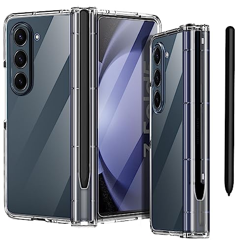 AICase Schutzhülle für Galaxy Z Fold 5, originell, integrierter Displayschutz mit Stifthalter, S 360, Rundumschutz, für Samsung Galaxy Z Fold 5 5G, Schutzhülle 2023, transparent von AICase