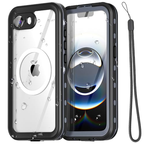 AICase Schutzhülle für iPhone 16e, wasserdicht, mit MagSafe, schneefest, staubdicht und stoßfest, IP68-zertifiziert, echter 360-Grad-Rundumschutz, vollständig versiegelte Unterwasserabdeckung für von AICase