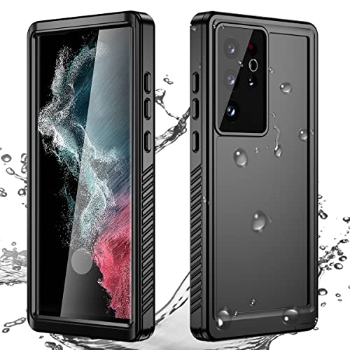 AICase für Galaxy S22 Ultra Wasserdicht Hülle,360 Grad Rundum Schutz mit Eingebautem Displayschutz IP68 voll versiegelt wasserfeste handyhülle Outdoor Case für Samsung S22 Ultra 5g von AICase
